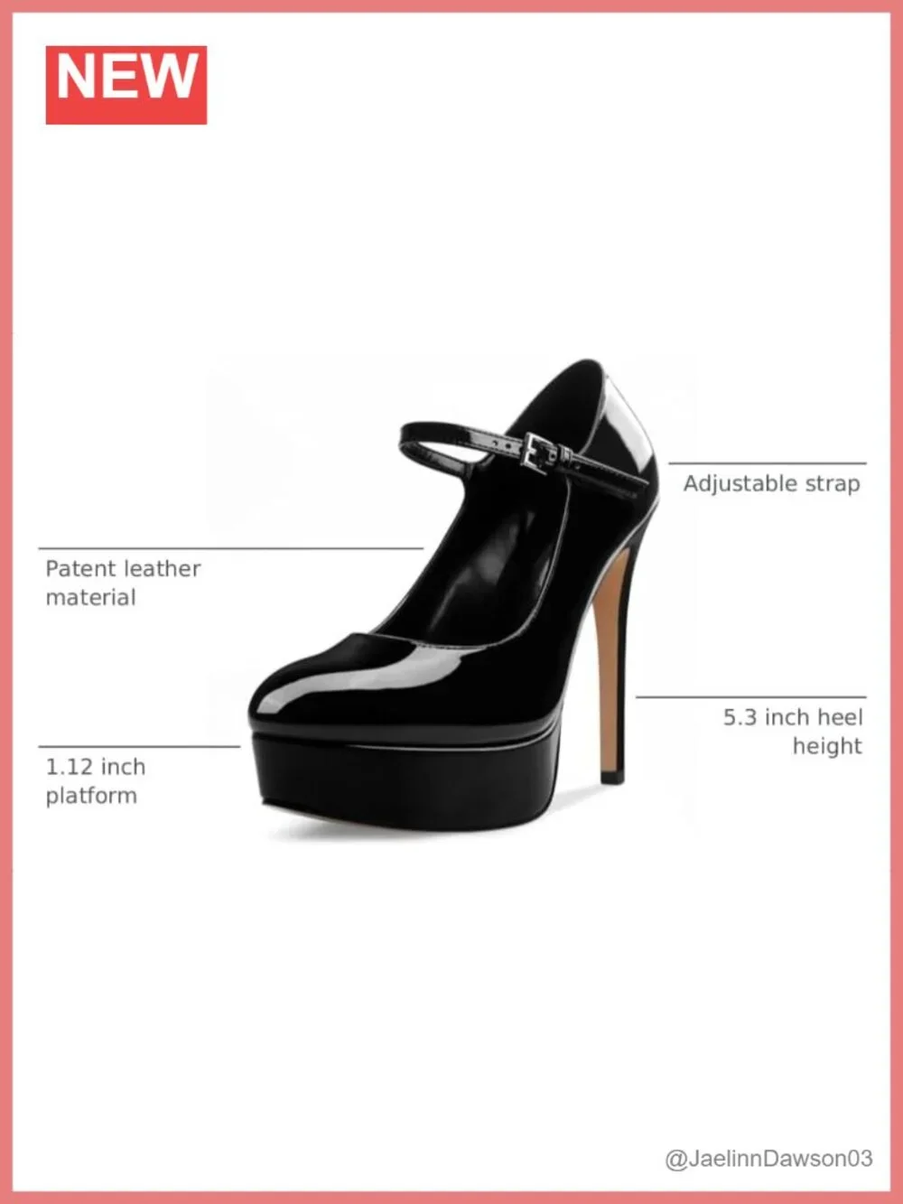 Women's Platform Stiletto Heels Closed Toe Mary Jane Pumps 5.3